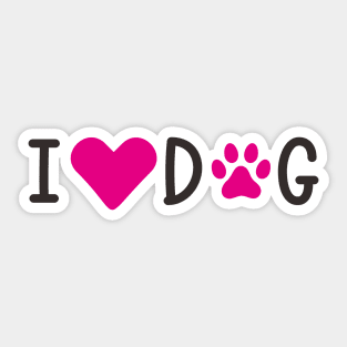 I love dog Sticker